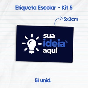 Etiqueta Escolar Personalizada