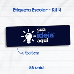 Etiqueta Escolar Personalizada
