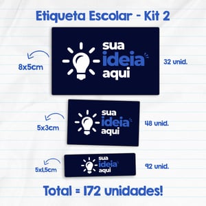 Etiqueta Escolar Personalizada