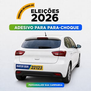Adesivo Para-choque Eleições Adesivo Vinil Pequeno 30 × 10 CM    