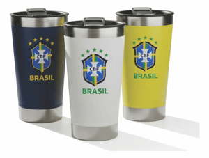 COPO BRASIL PERSONALIZADO DTF ALUMÍNIO TÉRMICO 473ML 5/0 UV + verniz   