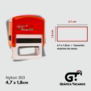 CARIMBO NYKON 303 - AUTOMATICO  4,7X1,8 4X0   