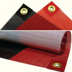 LONA ORTOFONICA microperfurado  4x4 Composta por PVC com tramas internas de poliéster reforçado  