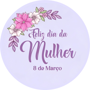 CAPA PAINEL REDONDO DIA DAS MULHERES | TECIDO PREMIUM  | VÁRIOS MODELOS - 1.50X1.50M E 50X50CM