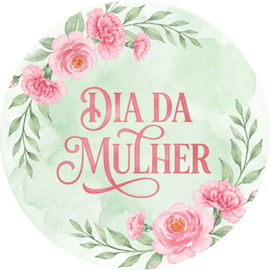 CAPA PAINEL REDONDO DIA DAS MULHERES | TECIDO PREMIUM  | VÁRIOS MODELOS - 1.50X1.50M E 50X50CM