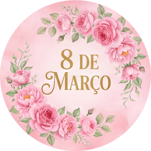 CAPA PAINEL REDONDO DIA DAS MULHERES | TECIDO PREMIUM  | VÁRIOS MODELOS - 1.50X1.50M E 50X50CM