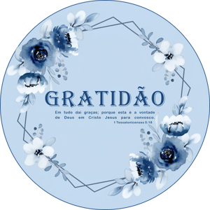 CAPA PAINEL REDONDO GRATIDÃO | TECIDO PREMIUM  | VÁRIOS MODELOS. 1.50X1.50M E 50X50CM
