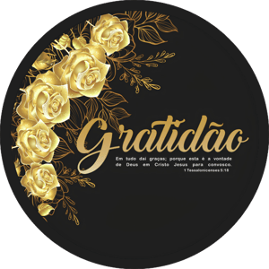 CAPA PAINEL REDONDO GRATIDÃO | TECIDO PREMIUM  | VÁRIOS MODELOS. 1.50X1.50M E 50X50CM