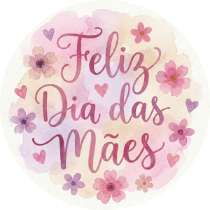 CAPA PAINEL REDONDO DIA DAS MÃES | TECIDO PREMIUM  | VÁRIOS MODELOS - 1.50X1.50M E 50X50CM