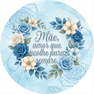 CAPA PAINEL REDONDO DIA DAS MÃES | TECIDO PREMIUM  | VÁRIOS MODELOS - 1.50X1.50M E 50X50CM