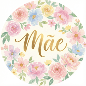 CAPA PAINEL REDONDO DIA DAS MÃES | TECIDO PREMIUM  | VÁRIOS MODELOS - 1.50X1.50M E 50X50CM