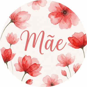 CAPA PAINEL REDONDO DIA DAS MÃES | TECIDO PREMIUM  | VÁRIOS MODELOS - 1.50X1.50M E 50X50CM