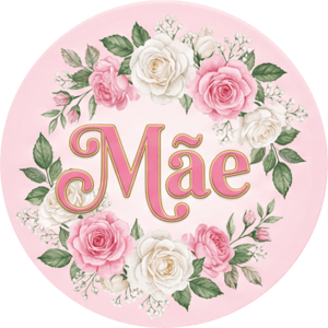 CAPA PAINEL REDONDO DIA DAS MÃES | TECIDO PREMIUM  | VÁRIOS MODELOS - 1.50X1.50M E 50X50CM