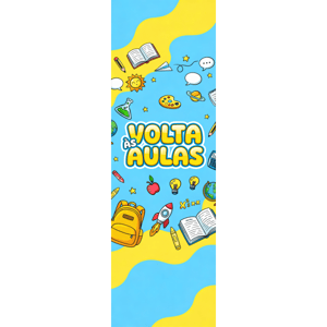 CAPA PAINEL PORTA VOLTAS ÀS AULAS  | TECIDO PREMIUM  | VÁRIOS MODELOS - 85cm x 2.10M