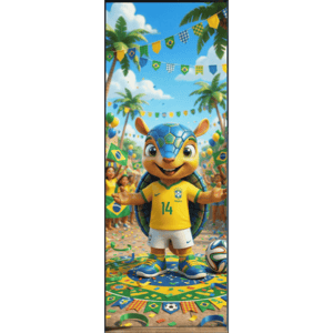 CAPA PAINEL PORTA COPA DO MUNDO| TECIDO PREMIUM  | VÁRIOS MODELOS - 85cm x 2.10M
