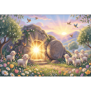 CAPA FUNDO FOTOGRÁFICO HORIZONTAL PÁSCOA CRISTÃ| TECIDO PREMIUM  | VÁRIOS MODELOS - 2.20X1.50M