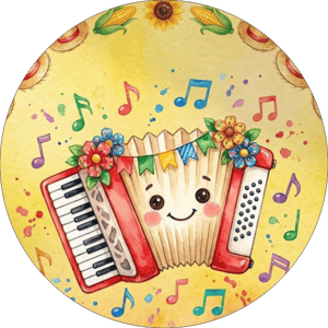 CAPA PAINEL REDONDO FESTA JUNINA | TECIDO PREMIUM  | VÁRIOS MODELOS - 1.50X1.50M E 50X50CM