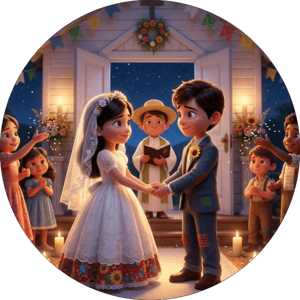 CAPA PAINEL REDONDO FESTA JUNINA | TECIDO PREMIUM  | VÁRIOS MODELOS - 1.50X1.50M E 50X50CM