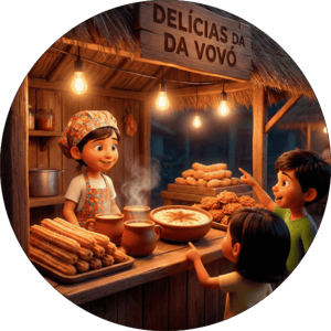 CAPA PAINEL REDONDO FESTA JUNINA | TECIDO PREMIUM  | VÁRIOS MODELOS - 1.50X1.50M E 50X50CM