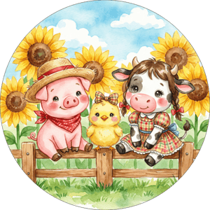 CAPA PAINEL REDONDO FESTA JUNINA | TECIDO PREMIUM  | VÁRIOS MODELOS - 1.50X1.50M E 50X50CM