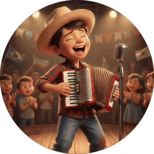 CAPA PAINEL REDONDO FESTA JUNINA | TECIDO PREMIUM  | VÁRIOS MODELOS - 1.50X1.50M E 50X50CM