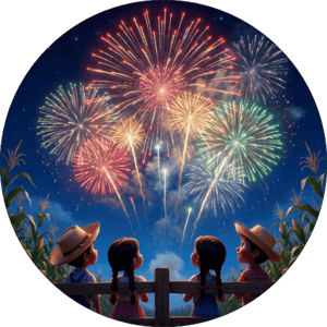 CAPA PAINEL REDONDO FESTA JUNINA | TECIDO PREMIUM  | VÁRIOS MODELOS - 1.50X1.50M E 50X50CM