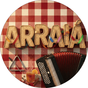 CAPA PAINEL REDONDO FESTA JUNINA | TECIDO PREMIUM  | VÁRIOS MODELOS - 1.50X1.50M E 50X50CM