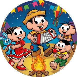 CAPA PAINEL REDONDO FESTA JUNINA | TECIDO PREMIUM  | VÁRIOS MODELOS - 1.50X1.50M E 50X50CM