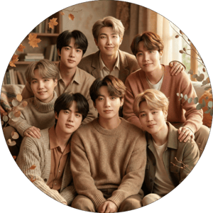 CAPA PAINEL REDONDO KPOP BTS| TECIDO PREMIUM  | VÁRIOS MODELOS - 1.50X1.50M E 50X50CM
