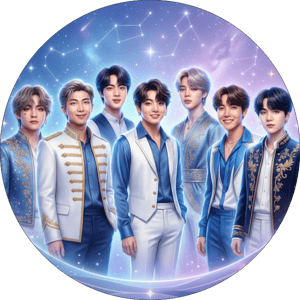 CAPA PAINEL REDONDO KPOP BTS| TECIDO PREMIUM  | VÁRIOS MODELOS - 1.50X1.50M E 50X50CM