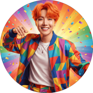 CAPA PAINEL REDONDO KPOP BTS| TECIDO PREMIUM  | VÁRIOS MODELOS - 1.50X1.50M E 50X50CM