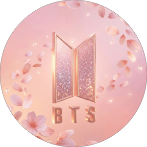 CAPA PAINEL REDONDO KPOP BTS| TECIDO PREMIUM  | VÁRIOS MODELOS - 1.50X1.50M E 50X50CM