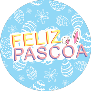 CAPA PAINEL REDONDO PÁSCOA CRISTÃ | TECIDO PREMIUM  | VÁRIOS MODELOS - 1.50X1.50M E 50X50CM