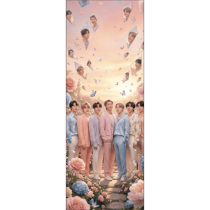 CAPA PAINEL PORTA KPOP BTS | TECIDO PREMIUM  | VÁRIOS MODELOS - 85cm x 2.10M