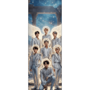 CAPA PAINEL PORTA KPOP BTS | TECIDO PREMIUM  | VÁRIOS MODELOS - 85cm x 2.10M