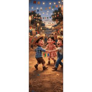 CAPA PAINEL PORTA FESTA JUNINA | TECIDO PREMIUM  | VÁRIOS MODELOS - 85cm x 2.10M