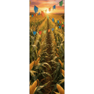 CAPA PAINEL PORTA FESTA JUNINA | TECIDO PREMIUM  | VÁRIOS MODELOS - 85cm x 2.10M
