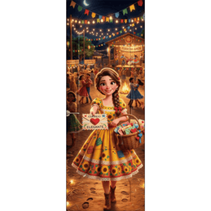 CAPA PAINEL PORTA FESTA JUNINA | TECIDO PREMIUM  | VÁRIOS MODELOS - 85cm x 2.10M