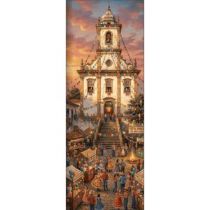 CAPA PAINEL PORTA FESTA JUNINA | TECIDO PREMIUM  | VÁRIOS MODELOS - 85cm x 2.10M