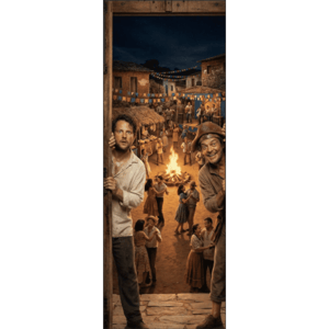CAPA PAINEL PORTA FESTA JUNINA | TECIDO PREMIUM  | VÁRIOS MODELOS - 85cm x 2.10M