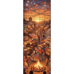 CAPA PAINEL PORTA FESTA JUNINA | TECIDO PREMIUM  | VÁRIOS MODELOS - 85cm x 2.10M