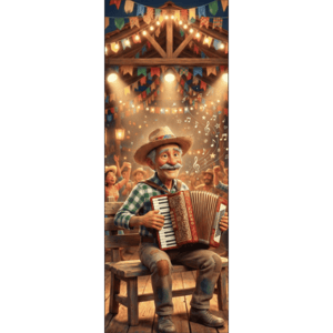 CAPA PAINEL PORTA FESTA JUNINA | TECIDO PREMIUM  | VÁRIOS MODELOS - 85cm x 2.10M