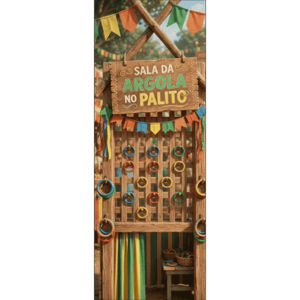 CAPA PAINEL PORTA FESTA JUNINA | TECIDO PREMIUM  | VÁRIOS MODELOS - 85cm x 2.10M
