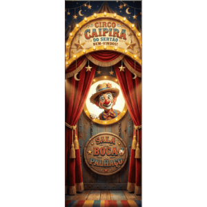 CAPA PAINEL PORTA FESTA JUNINA | TECIDO PREMIUM  | VÁRIOS MODELOS - 85cm x 2.10M