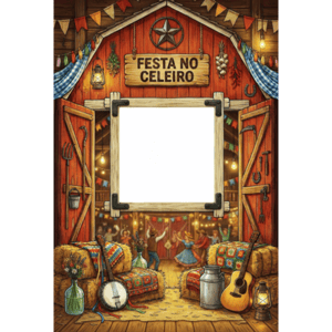 CAPA FUNDO INTERATIVO FESTA JUNINA | TECIDO PREMIUM  | VÁRIOS MODELOS - 1.50X2.20M