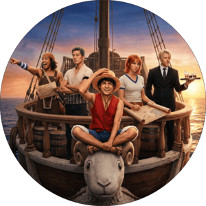 CAPA PAINEL REDONDO ANIME ONE PIECE | TECIDO PREMIUM  | VÁRIOS MODELOS - 1.50X1.50M E 50X50CM