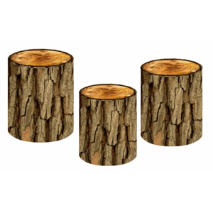 TRIO CAPA DE CILINDROS MADEIRA | TECIDO PREMIUM  | VÁRIOS MODELOS