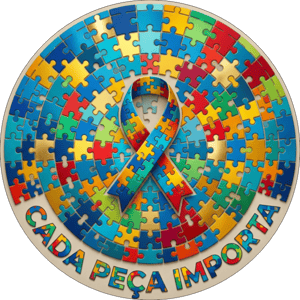 CAPA PAINEL REDONDO ABRIL AZUL  AUTISMO | TECIDO PREMIUM  | VÁRIOS MODELOS - 1.50X1.50M E 50X50CM