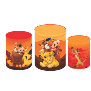 TRIO CAPA DE CILINDROS REI LEÃO | TECIDO PREMIUM  | VÁRIOS MODELOS