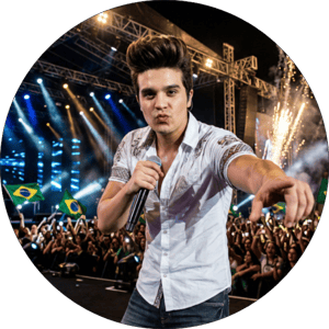 CAPA PAINEL REDONDO LUAN SANTANA | TECIDO PREMIUM  | VÁRIOS MODELOS - 1.50X1.50M E 50X50CM